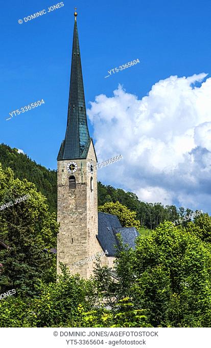 The Chapel of St. Valentine in the valley of Ruhpolding, Bavaria, Germany, Europe