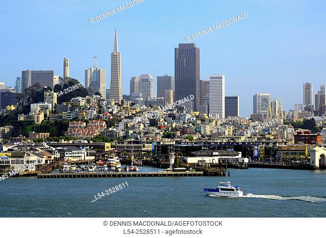 San Francisco Skyline California CA Pacific Ocean Bay