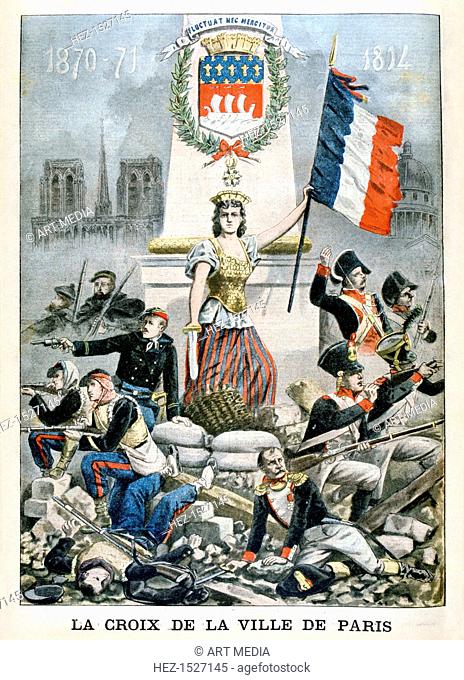 The Cross of the city of Paris, 1901. Illustration published in, Le Petit Journal, 5th May 1901