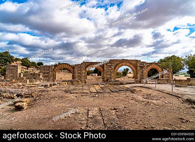 Palace of Medina Azahara, arab city founded in the year 936 by Abderraman III about 8 km from Cordoba, Andalusia, Spain
