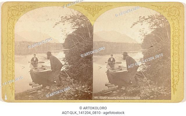 Upper Ausable Pond, Adircndacks, Upstate New York in the United States, Seneca Ray Stoddard, 1875