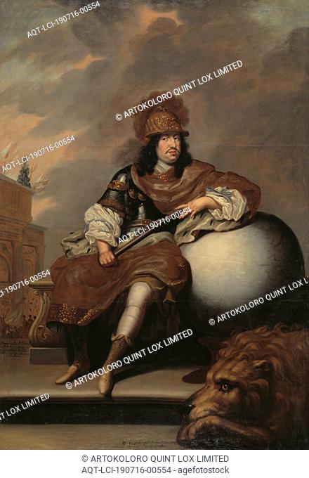 After David Klöcker Ehrenstrahl, King Karl X Gustav, Karl X Gustav, 1622-1660, King of Sweden pfalzgreve of Zweibrücken, oil on canvas, Height, 240 cm (94