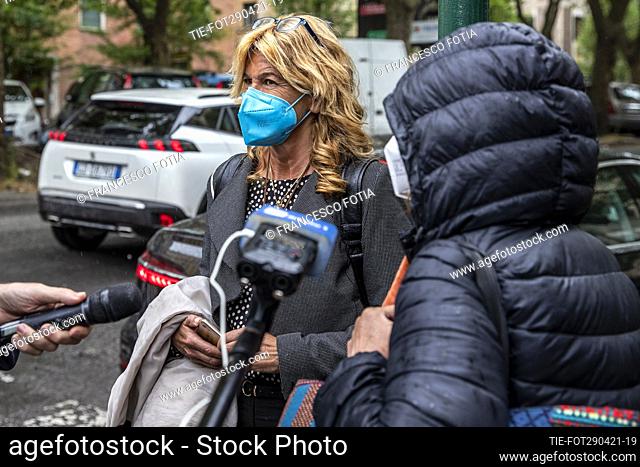 Lawyer Alessandra Ballerini (L) Paola (C) Regeni, mother of the Italian student Giulio Regeni, tortured and murdered in Egypt leave the Court of Piazzale Clodio...