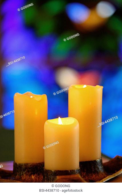 Shrine of Our Lady of la Salette. Altar candles