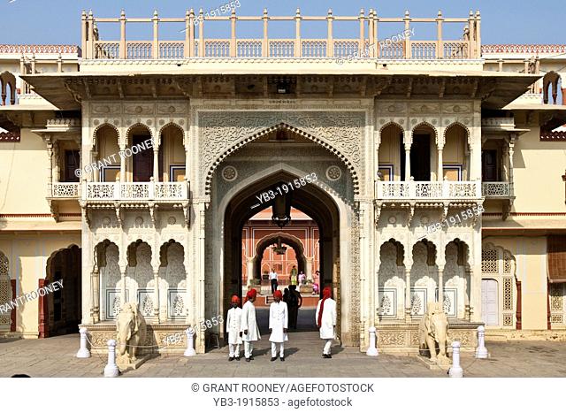 The City Palace, Jaipur, Rajasthan State, India
