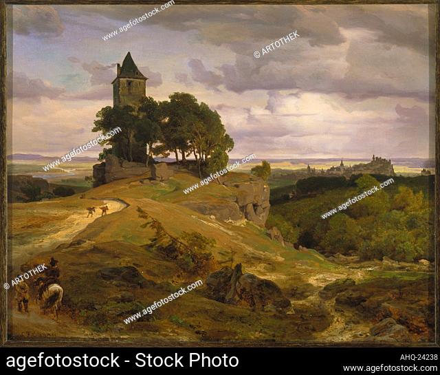 Artist: Lessing, Carl Friedrich, 1808-1880 Title: Eifel Landscape. 1844 Technique: Öl auf Leinwand Dimensions: 34 x 43 cm Location: Privatbesitz