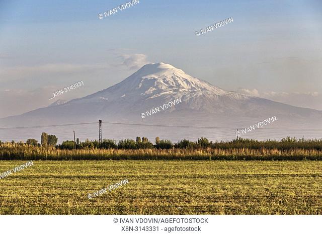 Ararat valley in Sardarapat, Armavir province, Armenia