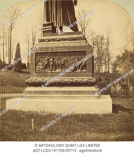 Base of Clinton's, Greenwood Cemetery, Deloss Barnum (American, 1825 - 1873), about 1859, Albumen silver print
