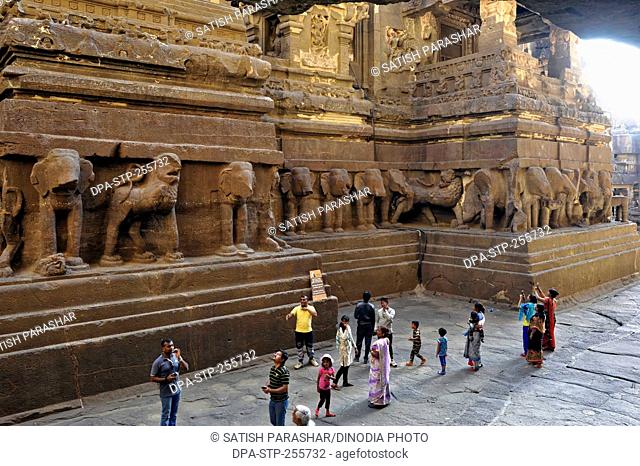 kailasa temple, ellora caves, aurangabad, maharashtra, India, Asia