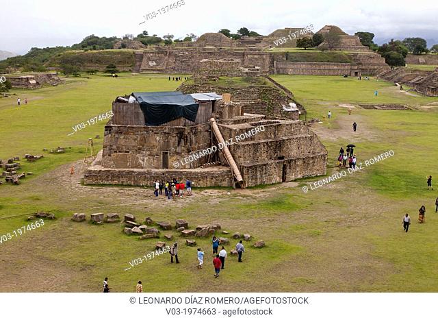 Montealban Archaeological Site, near Oaxaca City, Oaxaca, Mexico. Where Zapotecas come
