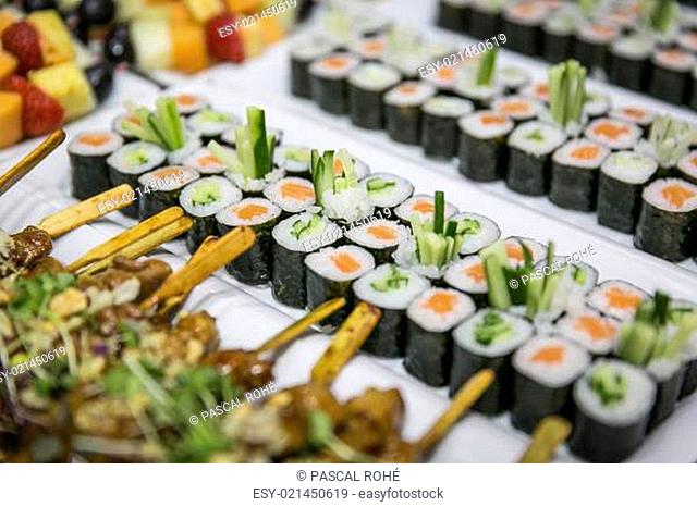 Sushi auf Buffet / Catering