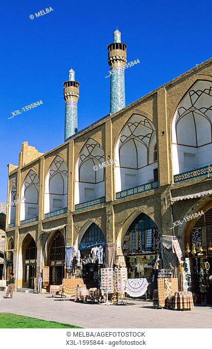 Meidan-e Emam, Naqsh-e Jahan, Imam Square with Sheik Lotfollah  Lotf Allah Mosque  Esfahan  Iran