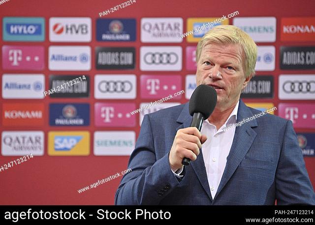 Oliver KAHN (Management Chairman FCB), press conference with Oliver KAHN (Management Chairman FCB) and Herbert HAINER (President FC Bayern Munich) on July 5th