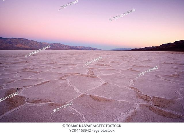 Sunrise over Badwater, Death Valley national park