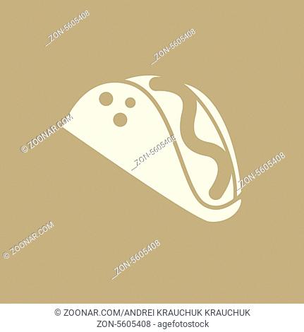 Flat Icon with shadow. Vector EPS 10