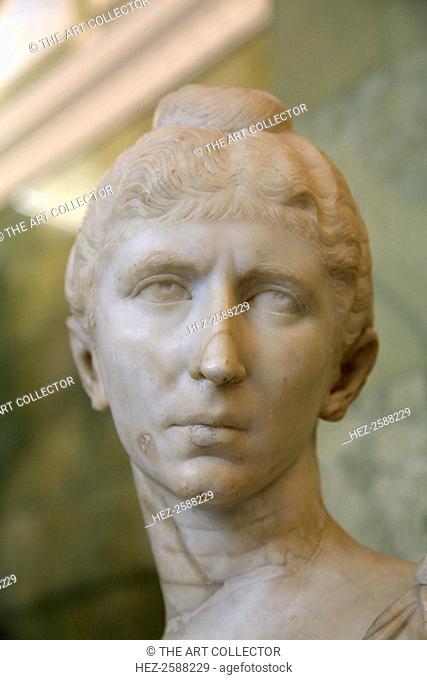 Portrait of Cornelia Salonina, wife of the Roman Emperor Gallienus, mid 3rd century. Cornelia Salonina was the wife of Gallienus