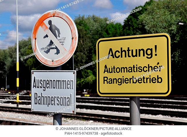 Railroad and automation on 08.08.2012 in Flandersbach - Germany. | usage worldwide. - Flandersbach/Nordrhein-Westfalen/Germany