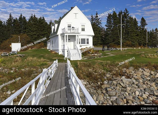 Marshall Point Lighthouse, established in 1832, in Port Clyde, Maine USA