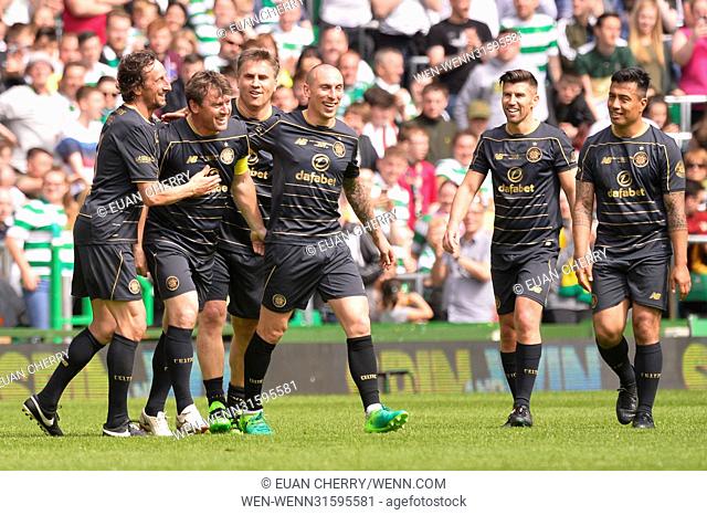 Charity match held at Celtic Park between Henrik's Heros vs Lubo's Legends. Featuring: Lubo Moravcik Where: Glasgow, United Kingdom When: 28 May 2017 Credit:...