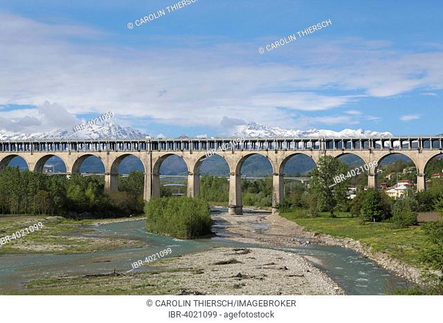 Bridge over the Torrente Gesso, Cuneo, Piedmont, Italy
