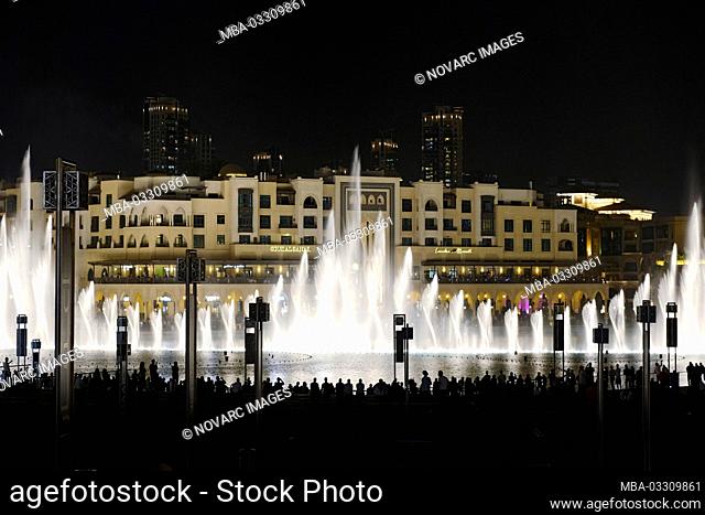 Dubai Fountains, Dubai, United Arab Emirates, Asia
