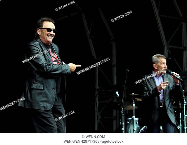 Day Two of Camp Bestival 2016 at Lulworth Castle, East Lulworth in Dorset on Saturday 30th July 2016 (Photos by Ian Bines/WENN) Featuring: the chuckle brothers...