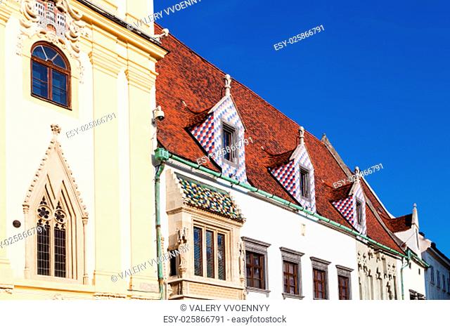 travel to Bratislava city - buildings of Old Town Hall in Bratislava