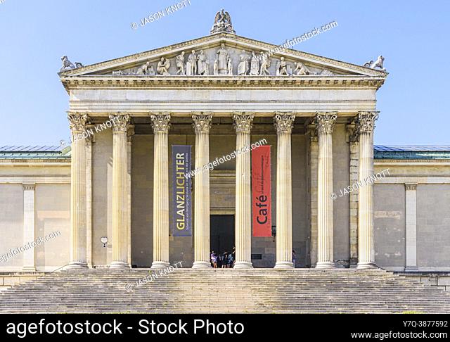 Antiquities Museum facade, Konigsplatz, Munich, Germany