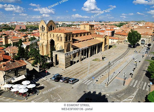 Europe, Spain, Castile and Leon, Avila, View of cityscape