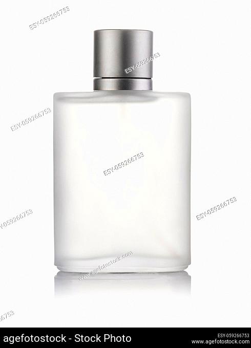 bottle of perfume on a white background