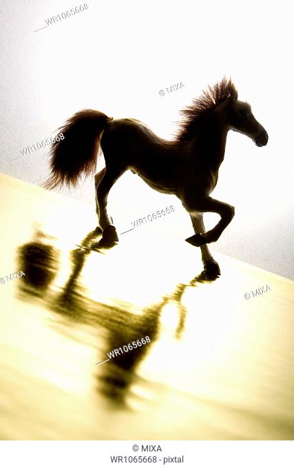 Silhouette of Toy Horse