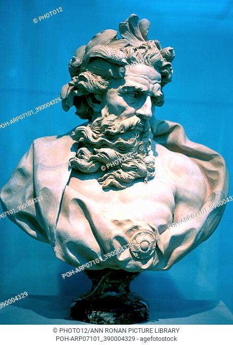 Neptune, god of the oceans. From an antique bust