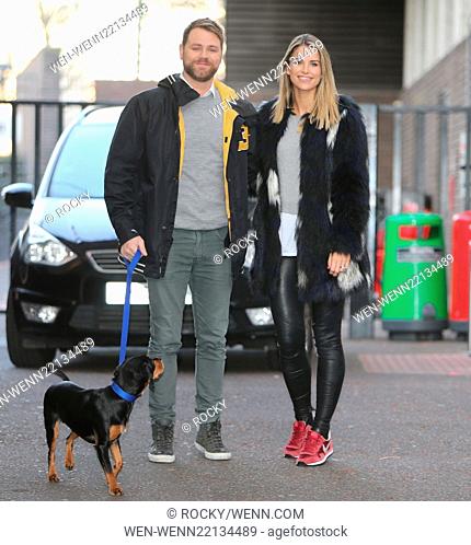 Brian McFadden and wife Vogue Williams outside ITV Studios Featuring: Brian McFadden, Vogue Williams Where: London, United Kingdom When: 02 Feb 2015 Credit:...