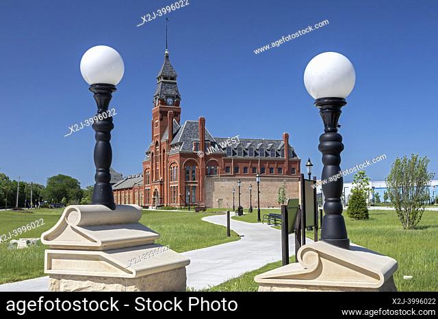 Chicago, Illinois - The administration building, now the National Park Service visitor center at Pullman National Monument