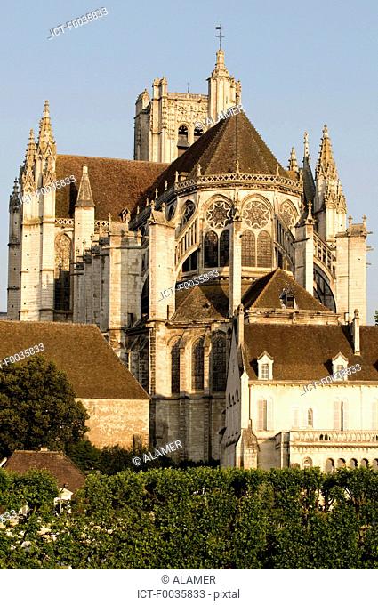 France, Burgundy, Auxerre, cathedral of St Etienne