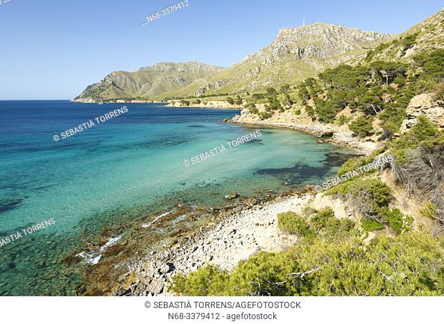View of Na Clara, coast of Artà, Majorca, Spain