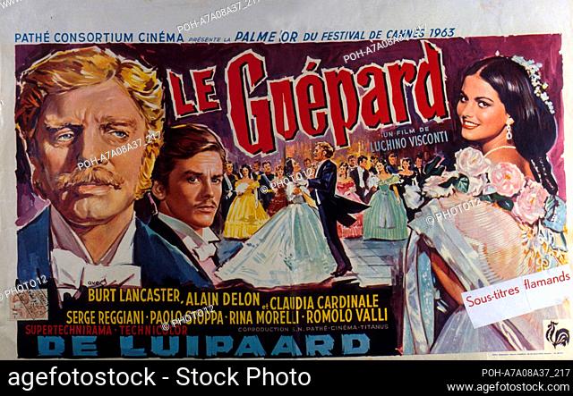 Il Gattopardo The Leopard Year : 1963 France / Italy Director : Luchino Visconti Alain Delon, Burt Lancaster, Claudia Cardinale Lobbycard Palme d'Or - Cannes...