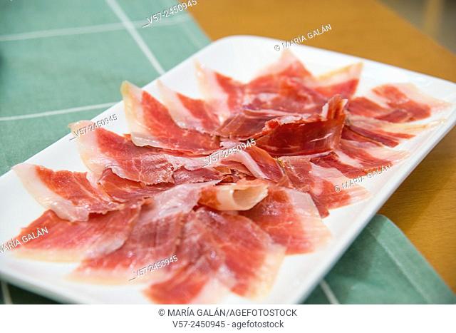 Platter of Iberian ham
