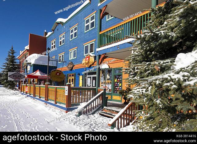 the Village at Silver Star ski resort near Vernon, BC, Canada
