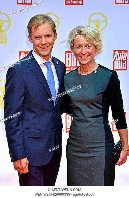 Das Goldene Lenkrad 2016 award at Axel Springer Haus in Mitte. Featuring: Mattias Ekstroem, Isolde Holderied Where: Berlin