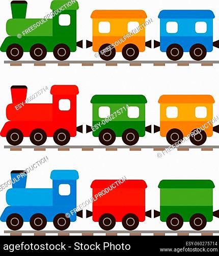 Wooden toy train icon Stock Photos and Images | agefotostock