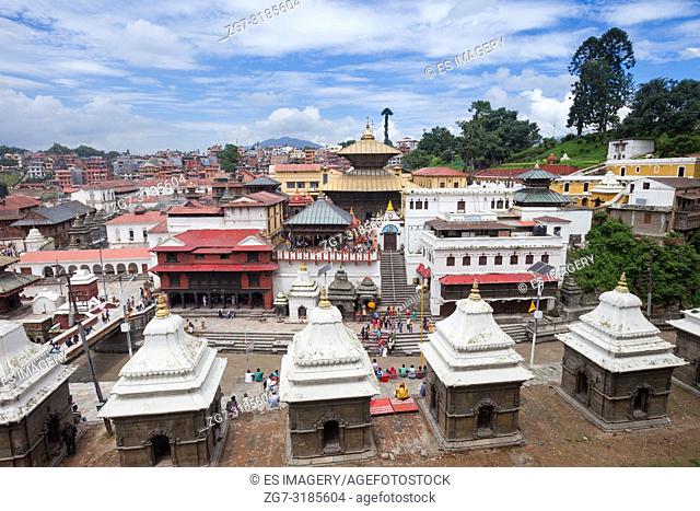 Pashupatinath, a very sacred Hindu temple complex in Kathmandu, Nepal