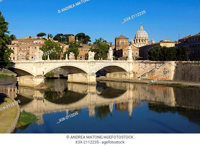 Ponte Vittorio Emanuele II. Rome, Italy