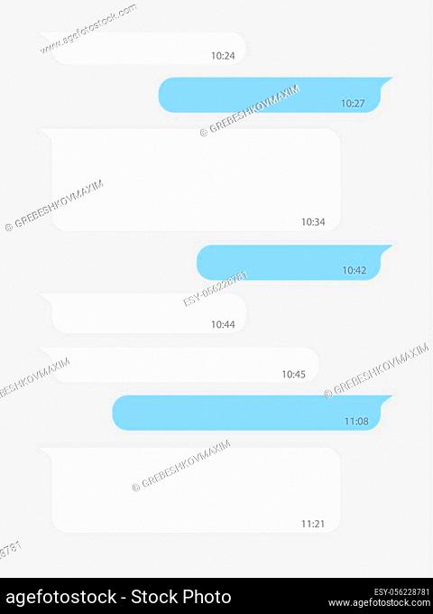 Social network chat speech bubble. Template for your design
