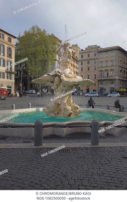 Triton fountain, Piazza Barberini, Rome