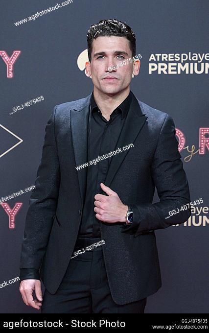 Jaime Lorente attends ‘Cristo y Rey’ Premiere at Callao Cinema on January 12, 2023 in Madrid, Spain