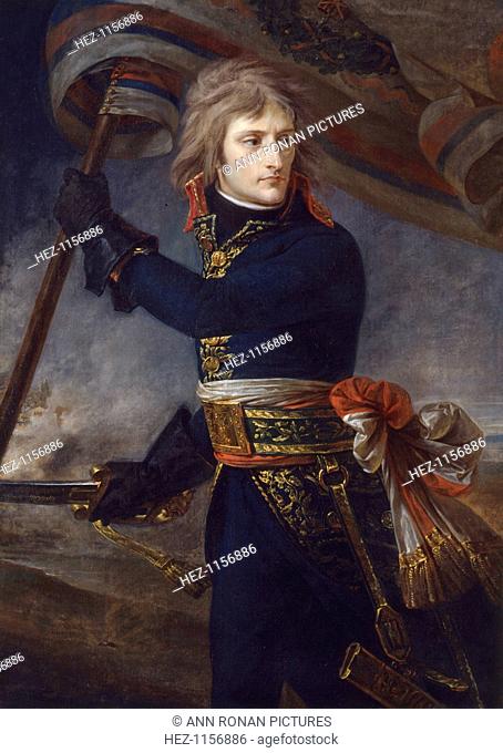 'General Bonaparte at Arcole, 17 November 1796', (c1797). Napoleon Bonaparte (1769-1821) during his victory over the Austrians in Italy in November 1796