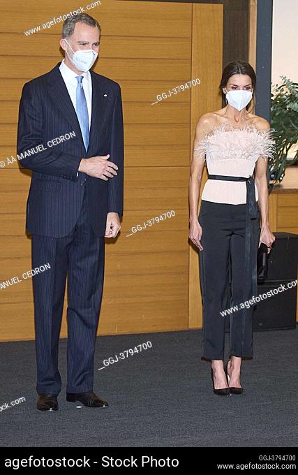 King Felipe VI of Spain, Queen Letizia of Spain attend Official Dinner hosted by the Co-Princes of Andorra during 2 day State visit to Principality of Andorra...
