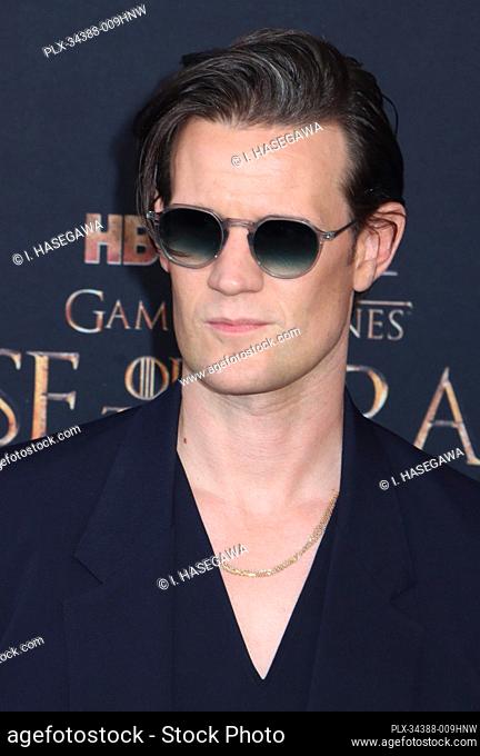 Matt Smith 07/27/2022 The World Premiere of HBO Original Drama Series ""House of the Dragon"" at the Academy Museum of Motion Pictures in Los Angeles, CA