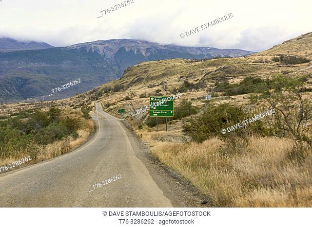 The wild Carretera Austral road through Patagonia, Aysen, Chile